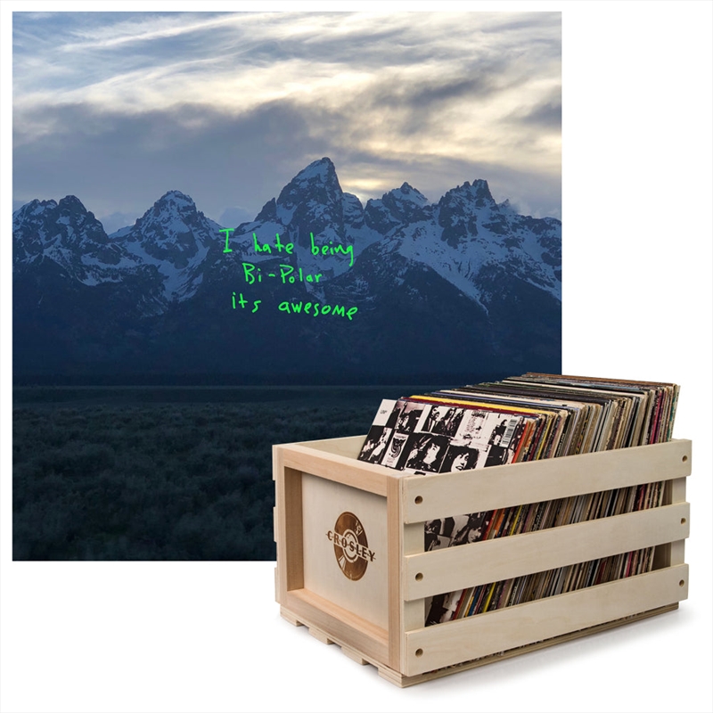 Crosley Record Storage Crate &  Kanye West - Ye - Vinyl Album Bundle/Product Detail/Storage