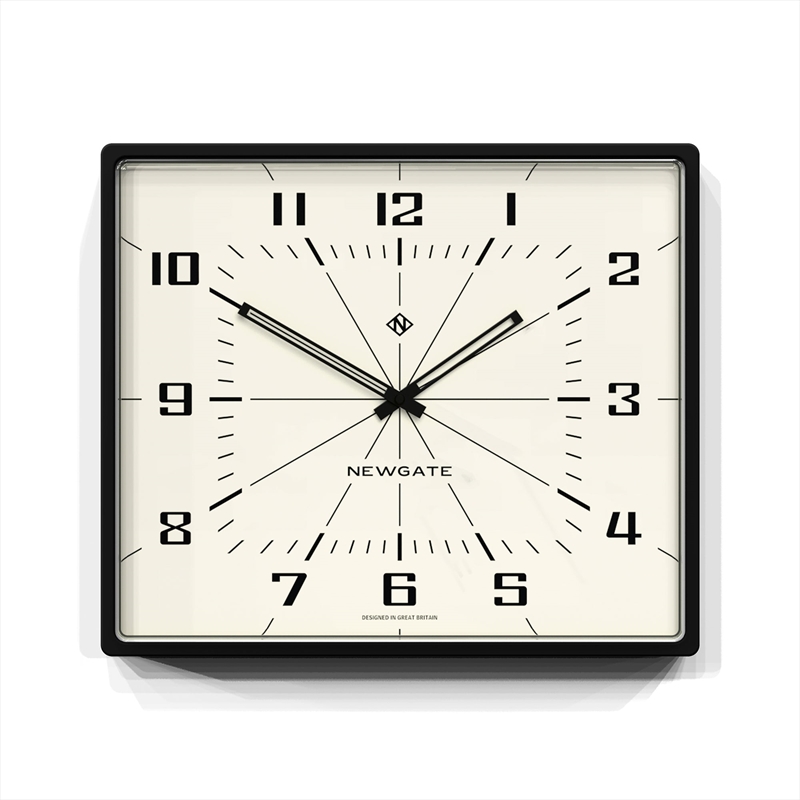Newgate Box Office Wall Clock Silicone Cave Black/Product Detail/Clocks