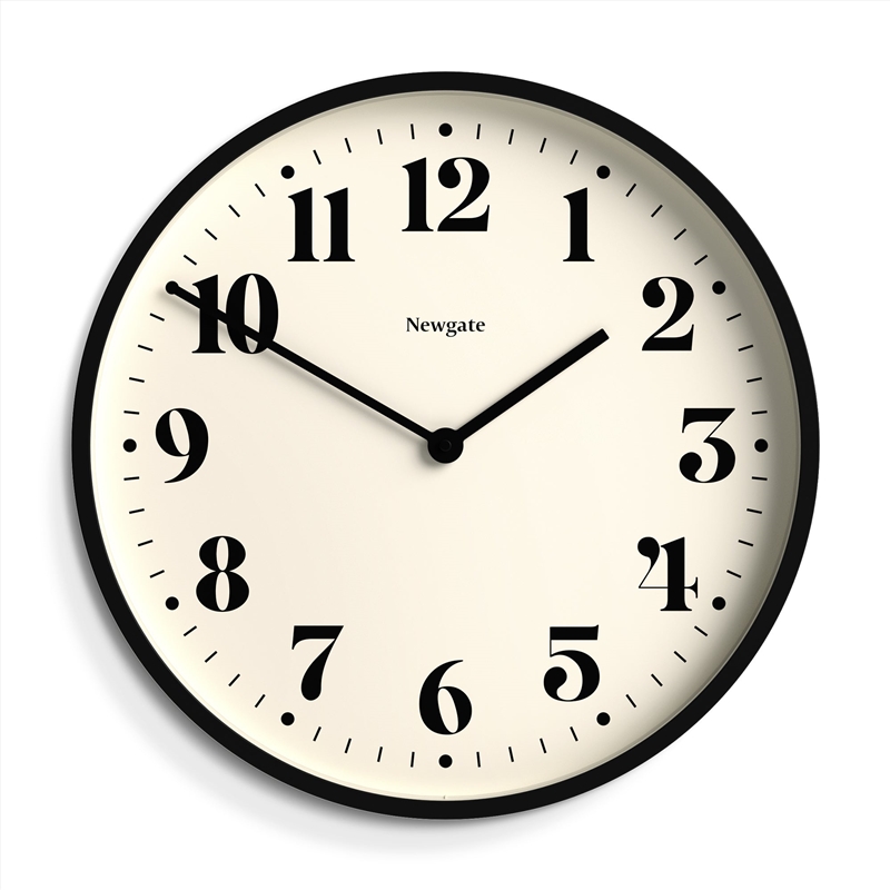 Newgate Number Two Wall Clock Matte Black/Product Detail/Clocks