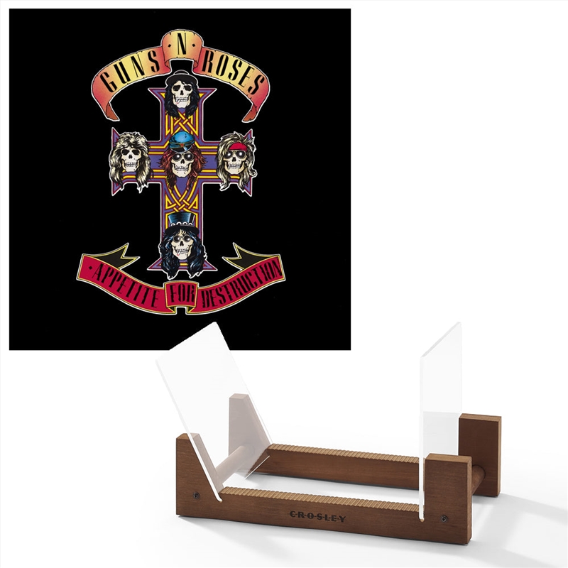 Guns & Roses Appetite For Destruction - Vinyl Album & Crosley Record Storage Display Stand/Product Detail/Storage