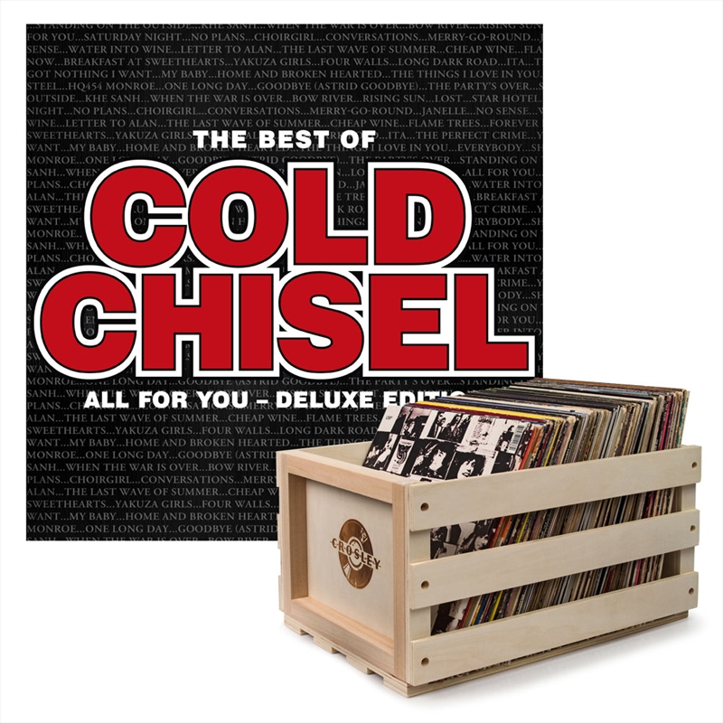 Crosley Record Storage Crate & Cold Chisel The Best Of Cold Chisel - Double Vinyl Album Bundle/Product Detail/Storage