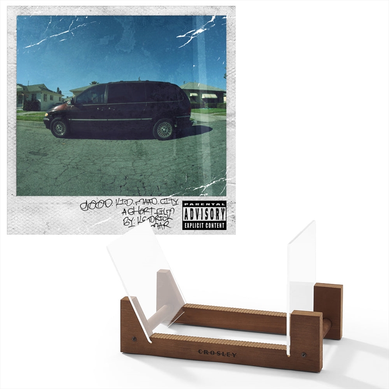 Kendrick Lamar Good Kid, M.A.A.D City - Double Vinyl Album & Crosley Record Storage Display Stand/Product Detail/Storage