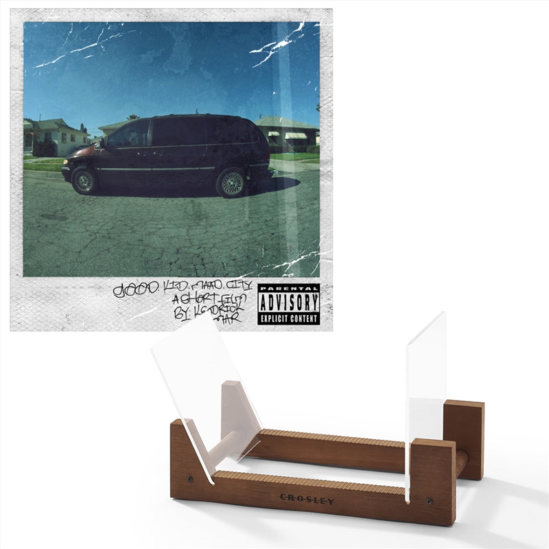 Kendrick Lamar Good Kid, M.A.A.D City - Double Vinyl Album & Crosley Record Storage Display Stand/Product Detail/Storage