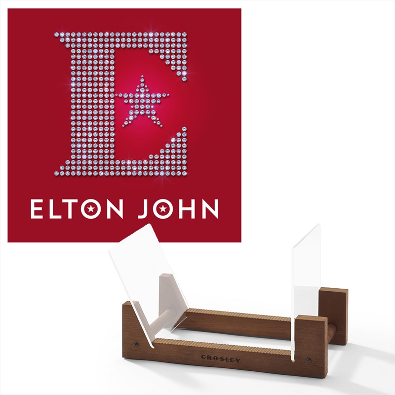 Elton John - Diamonds - Double Vinyl Album & Crosley Record Storage Display Stand/Product Detail/Storage