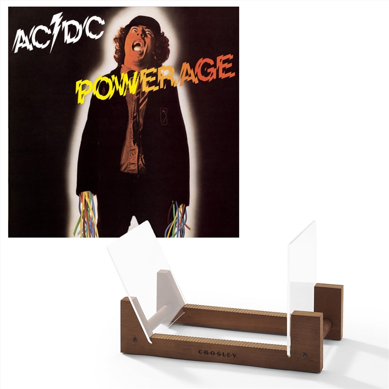 AC/DC Powerage Vinyl Album & Crosley Record Storage Display Stand/Product Detail/Storage