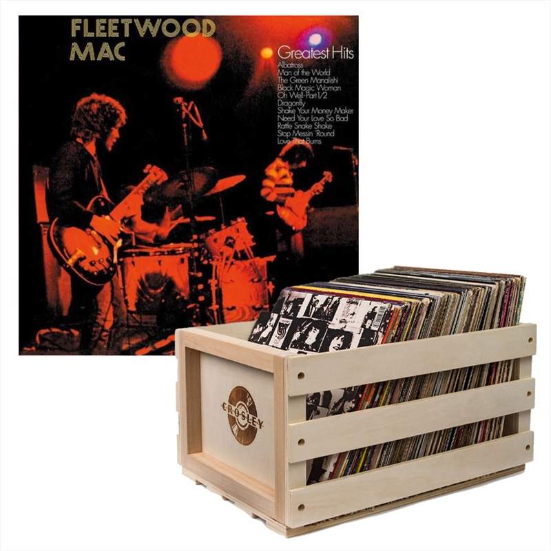 Crosley Record Storage Crate Fleetwood Mac Greatest Hits Vinyl Album Bundle/Product Detail/Storage