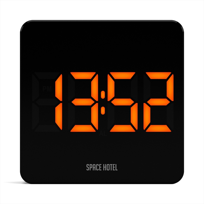 Newgate Space Hotel Orbatron Alarm Clock Black Case - Black Lens - Orange Led/Product Detail/Clocks
