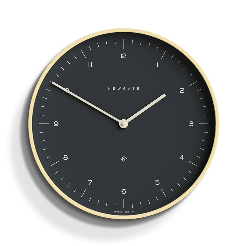 Newgate Mr Clarke Clock Pale Wood Oil Grey Dial/Product Detail/Clocks