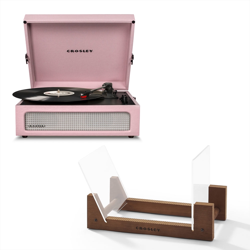 Crosley Voyager Bluetooth Portable Turntable - Amethyst + Bundled Crosley Record Storage Display Sta/Product Detail/Turntables