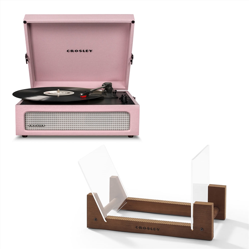 Crosley Voyager Bluetooth Portable Turntable - Amethyst + Bundled Crosley Record Storage Display Sta/Product Detail/Turntables