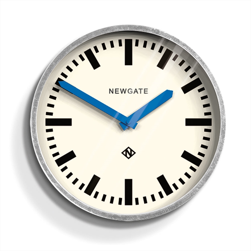 Newgate Luggage Wall Clock Galvanised Blue Hands/Product Detail/Clocks