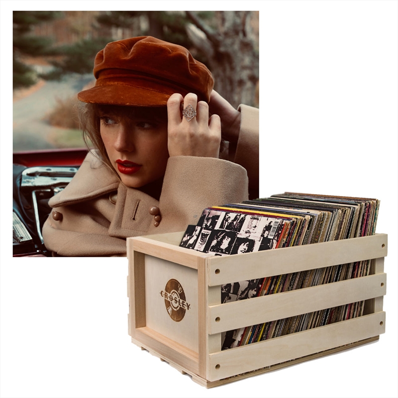 Crosley Record Storage Crate & Taylor Swifts Version Red Vinyl Album Bundle/Product Detail/Storage