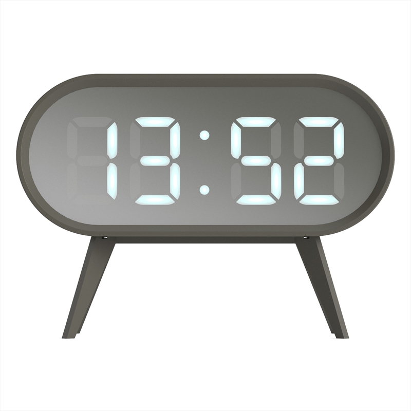 Newgate Space Hotel Cyborg Led Alarm Clock Grey/Product Detail/Clocks