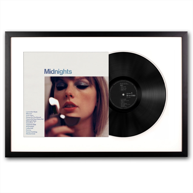 Framed Taylor Swift Midnights Vinyl Album Art/Product Detail/Posters & Prints