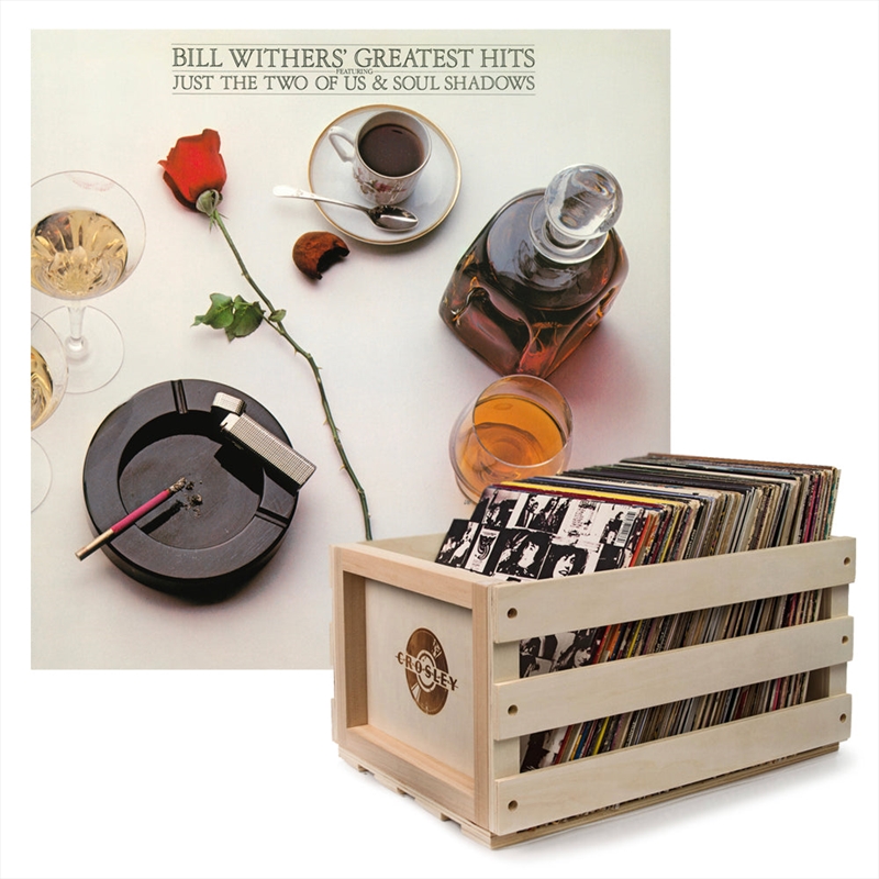 Crosley Record Storage Crate Bill Withers Greatest Hits Vinyl Album Bundle/Product Detail/Storage