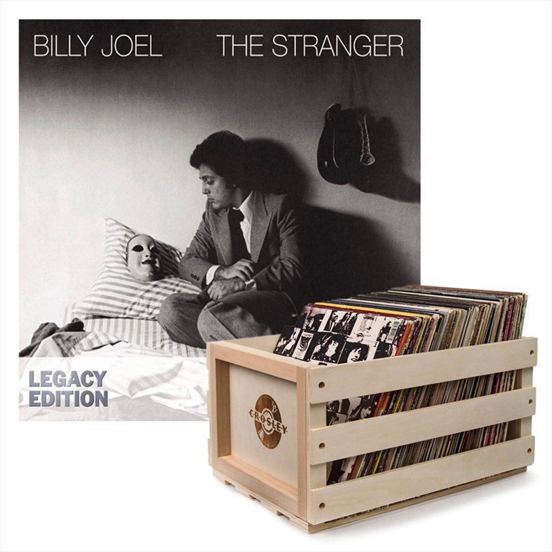 Crosley Record Storage Crate & Billy Joel The Stranger Vinyl Album Bundle/Product Detail/Storage