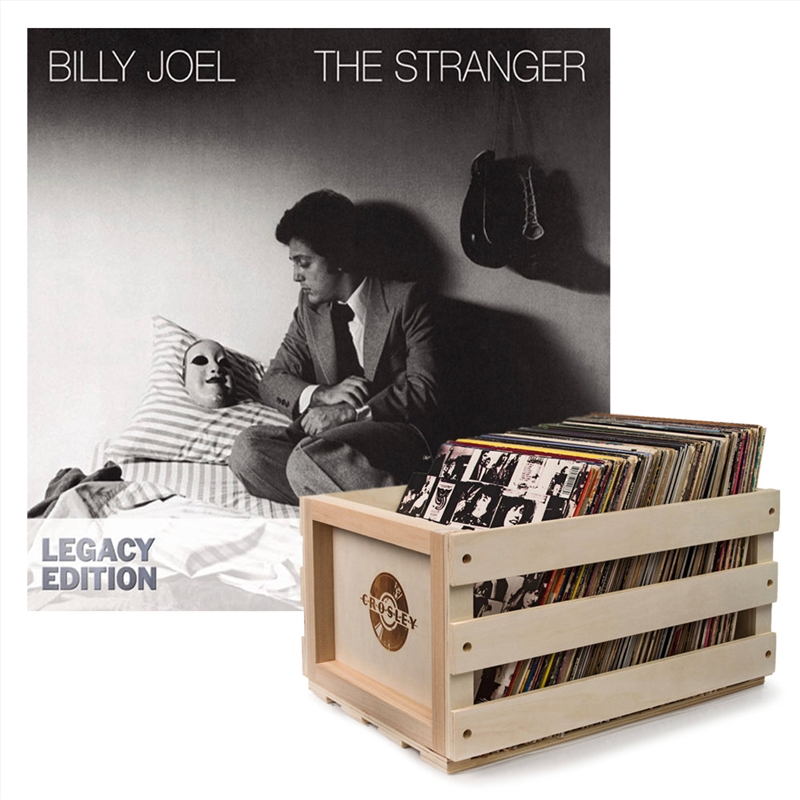 Crosley Record Storage Crate & Billy Joel The Stranger Vinyl Album Bundle/Product Detail/Storage