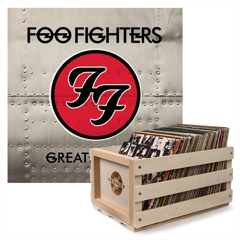 Crosley Record Storage Crate Foo Fighters Greatest Hits Vinyl Album Bundle/Product Detail/Storage