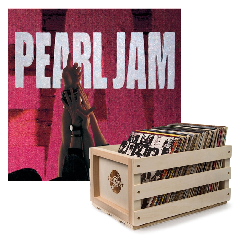 Crosley Record Storage Crate Pearl Jam Ten Vinyl Album Bundle/Product Detail/Storage