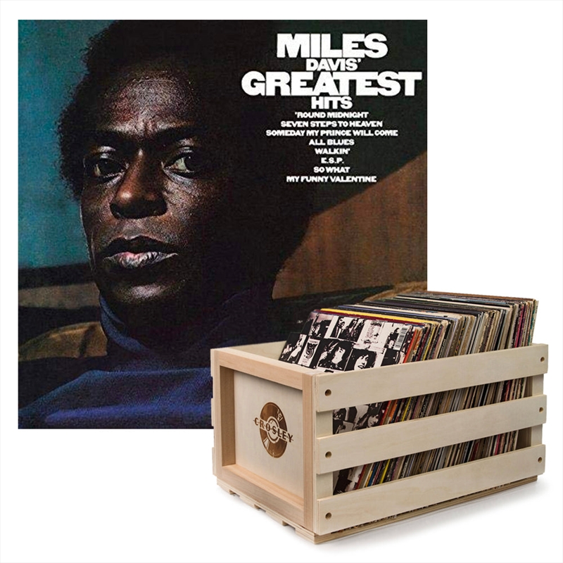 Crosley Record Storage Crate Miles Davis Greatest Hits Vinyl Album Bundle/Product Detail/Storage