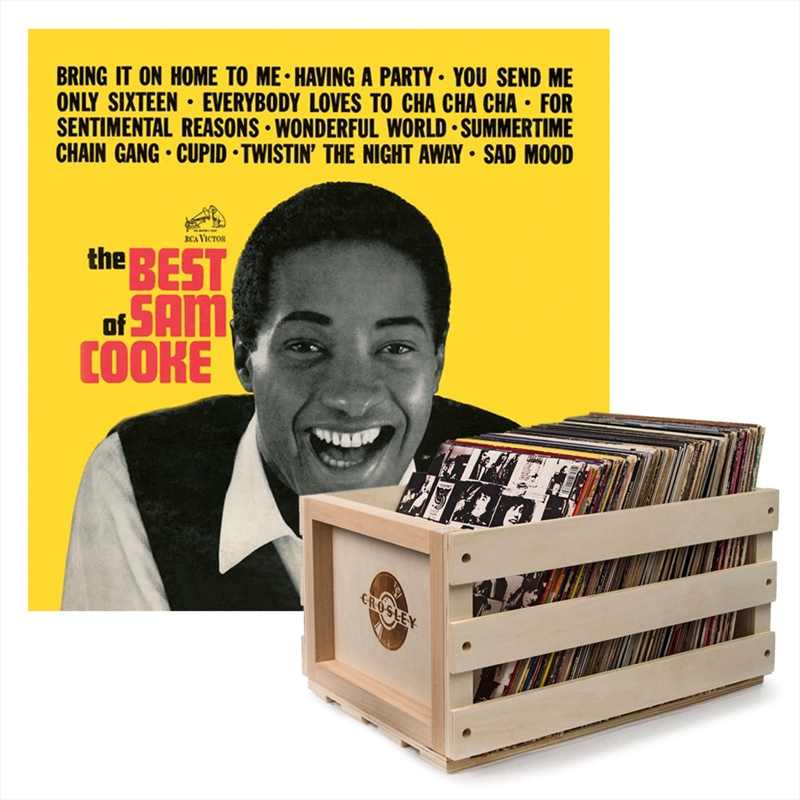 Crosley Record Storage Crate Sam Cooke The Best Of Sam Cooke Vinyl Album Bundle/Product Detail/Storage