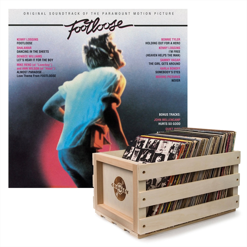 Crosley Record Storage Crate Footloose Vinyl Album Bundle/Product Detail/Storage
