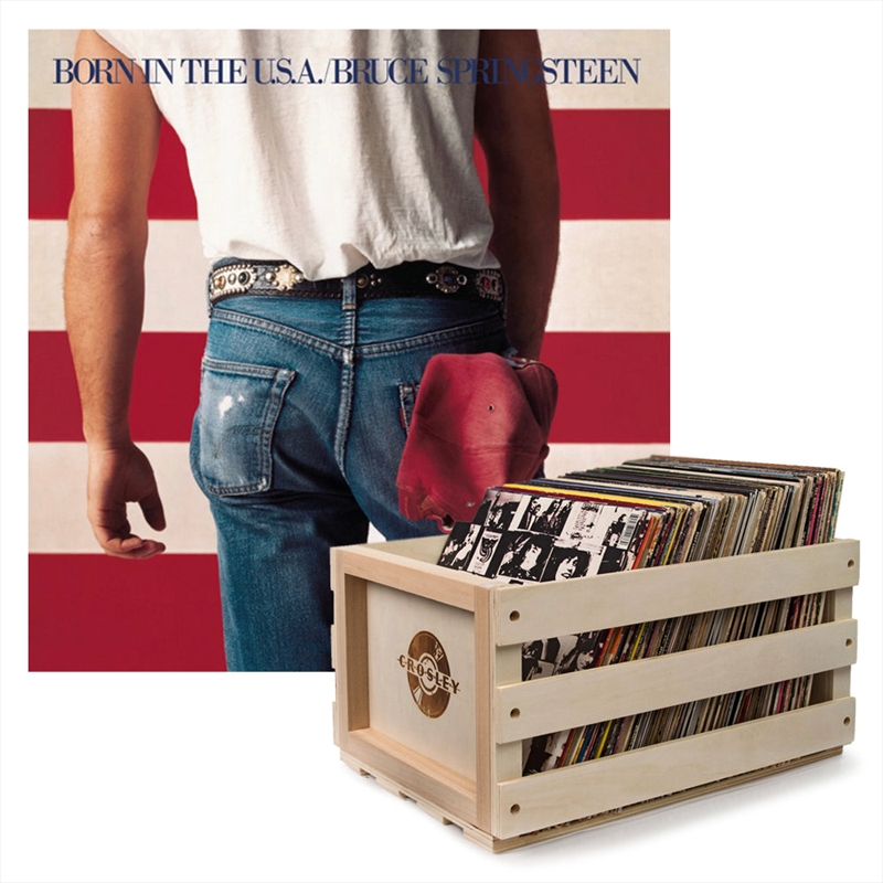 Crosley Record Storage Crate Bruce Springsteen Born In The U.S.A Vinyl Album Bundle/Product Detail/Storage