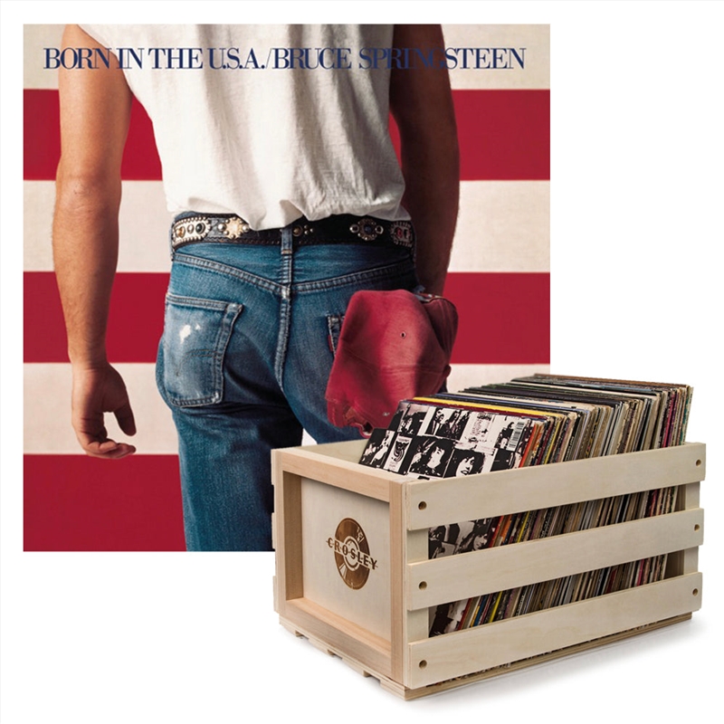 Crosley Record Storage Crate Bruce Springsteen Born In The U.S.A Vinyl Album Bundle/Product Detail/Storage