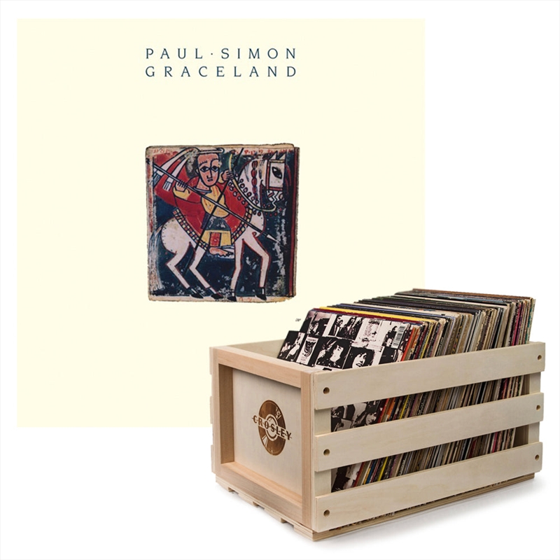 Crosley Record Storage Crate Paul Smon Graceland Vinyl Album Bundle/Product Detail/Storage