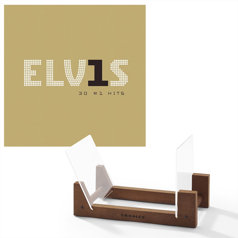 Elvis Presley Elvis 30 #1 Hits Vinyl Album & Crosley Record Storage Display Stand/Product Detail/Storage