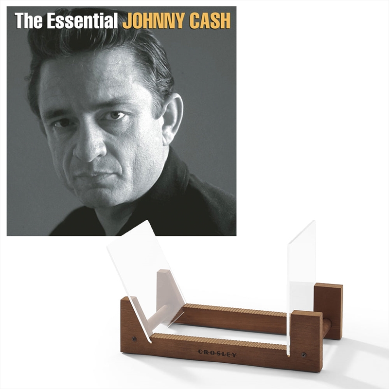 Johnny Cash The Essential Johnny Cash Vinyl Album & Crosley Record Storage Display Stand/Product Detail/Storage