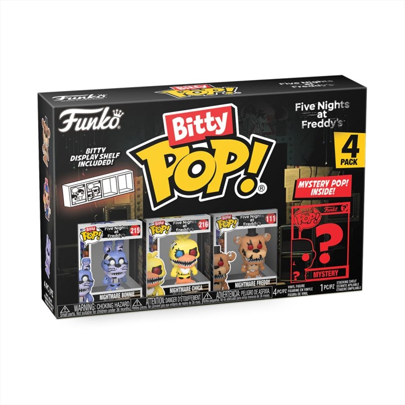 Five Nights at Freddy's - Nightmare Bonnie Bitty Pop! 4-Pack/Product Detail/Funko Collections