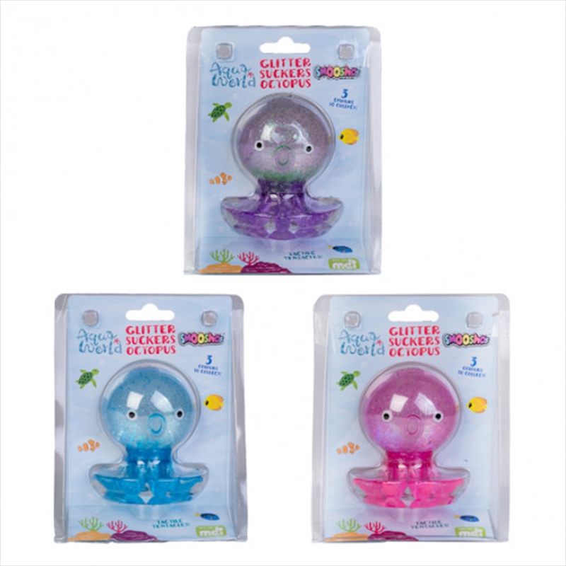 Smoosho’s Glitter Suckers Octopus (SENT AT RANDOM)/Product Detail/Stress & Squishy