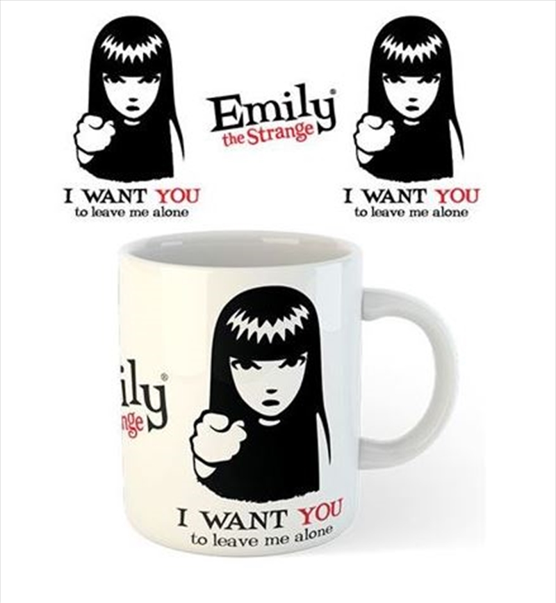 Emily The Strange - Leave me Alone - White Mug/Product Detail/Mugs