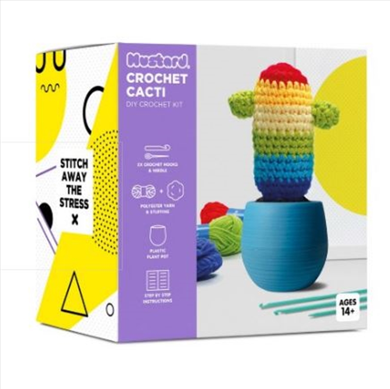 Mustard - Crochet Cactus - Rainbow/Product Detail/Arts & Craft