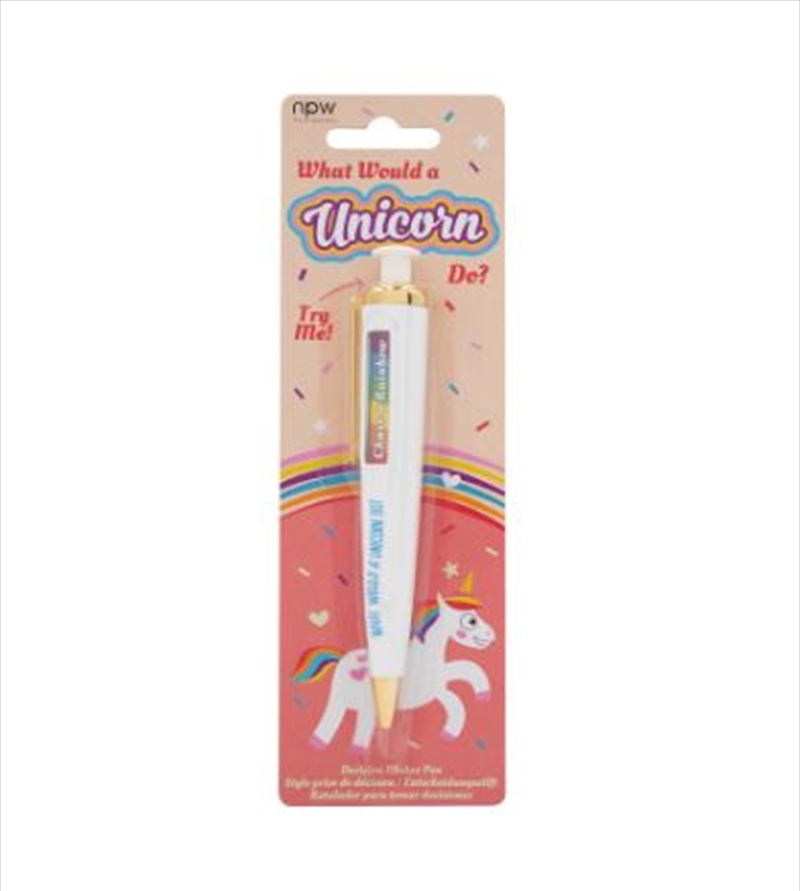NPW Gifts – Unicorn Decision Making Pen/Product Detail/Stationery