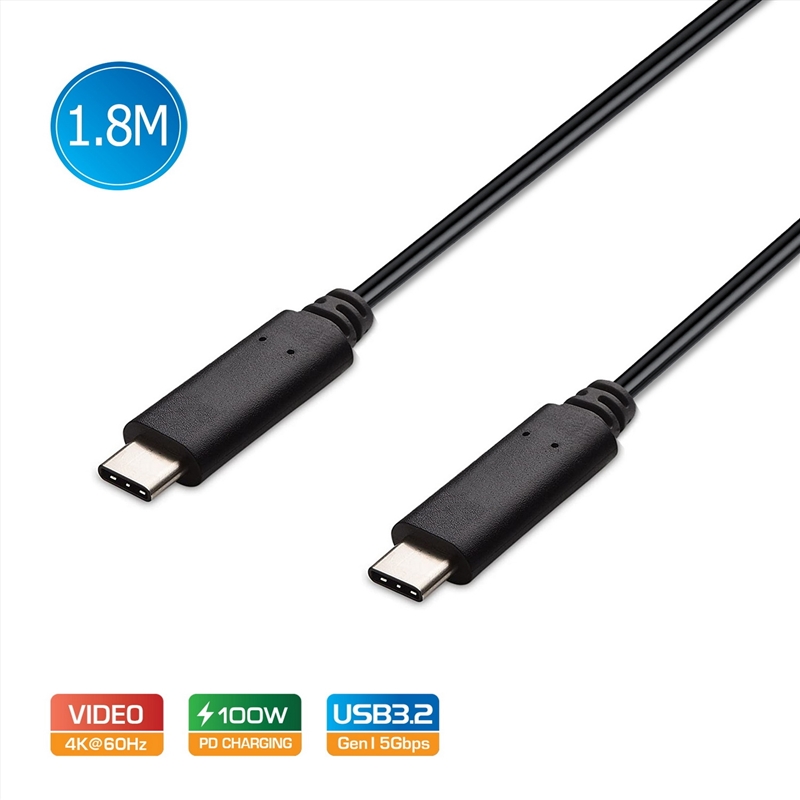 Simplecom CA519 USB-C to USB-C Cable USB 3.2 Gen1 5A 100W PD 4K@60Hz 1.8M/Product Detail/Cables