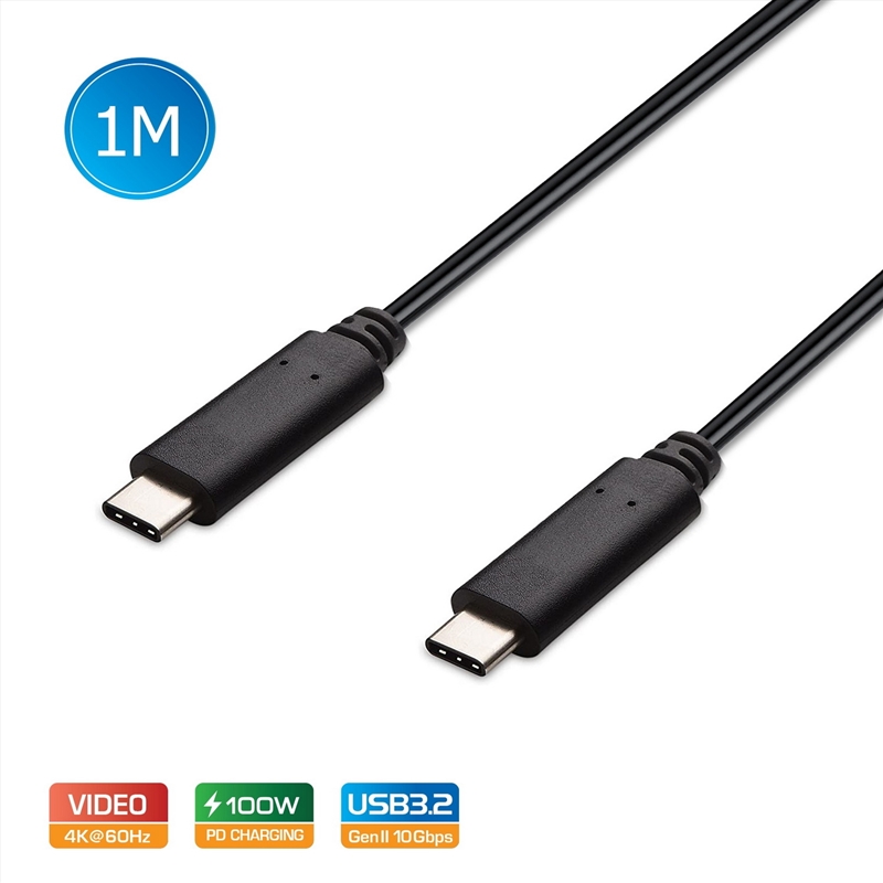 Simplecom CA512 USB-C to USB-C Cable USB 3.2 Gen2 10Gbps 5A 100W PD 4K@60Hz 1M/Product Detail/Cables