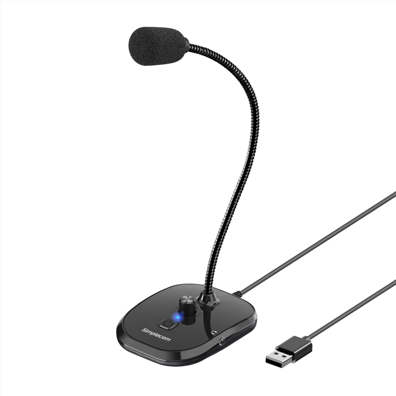 Simplecom UM360 Plug and Play USB Desktop Microphone with Headphone Jack/Product Detail/Electronics