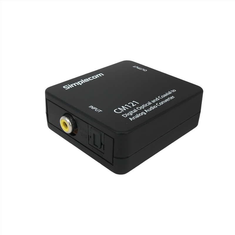 Simplecom CM121 Digital Optical Toslink and Coaxial to Analog RCA Audio Converter/Product Detail/Electronics