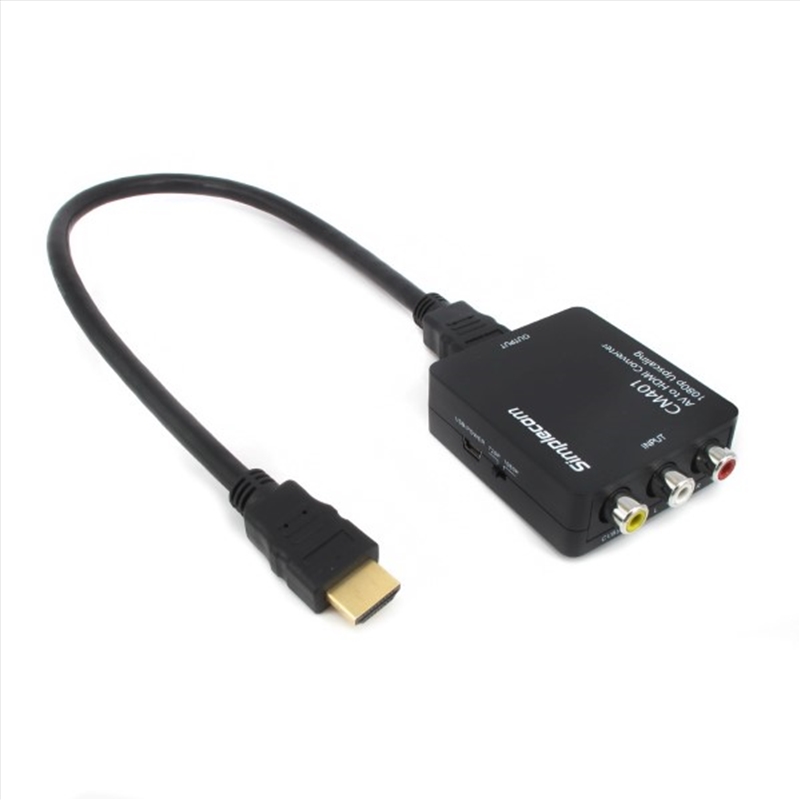 Simplecom CM401 Composite AV CVBS 3RCA to HDMI Video Converter 1080p Upscaling/Product Detail/Electronics