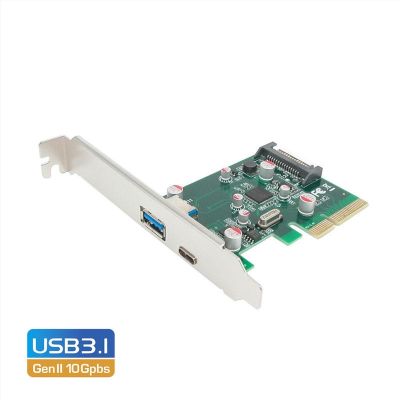 Simplecom EC312 PCI-E 2.0 x4 to 2 Port SuperSpeed+ USB 3.1 Gen II 10Gpbs Type-C and Type-A Host Expa/Product Detail/Electronics