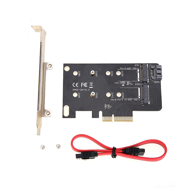Simplecom EC412 Dual M.2 (B Key and M Key) to PCI-E x4 and SATA 6G Expansion Card/Product Detail/Electronics