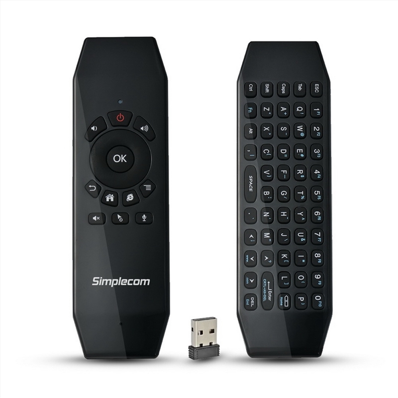 Simplecom RT150 2.4GHz Wireless Remote Air Mouse Keyboard with IR Learning/Product Detail/Accessories