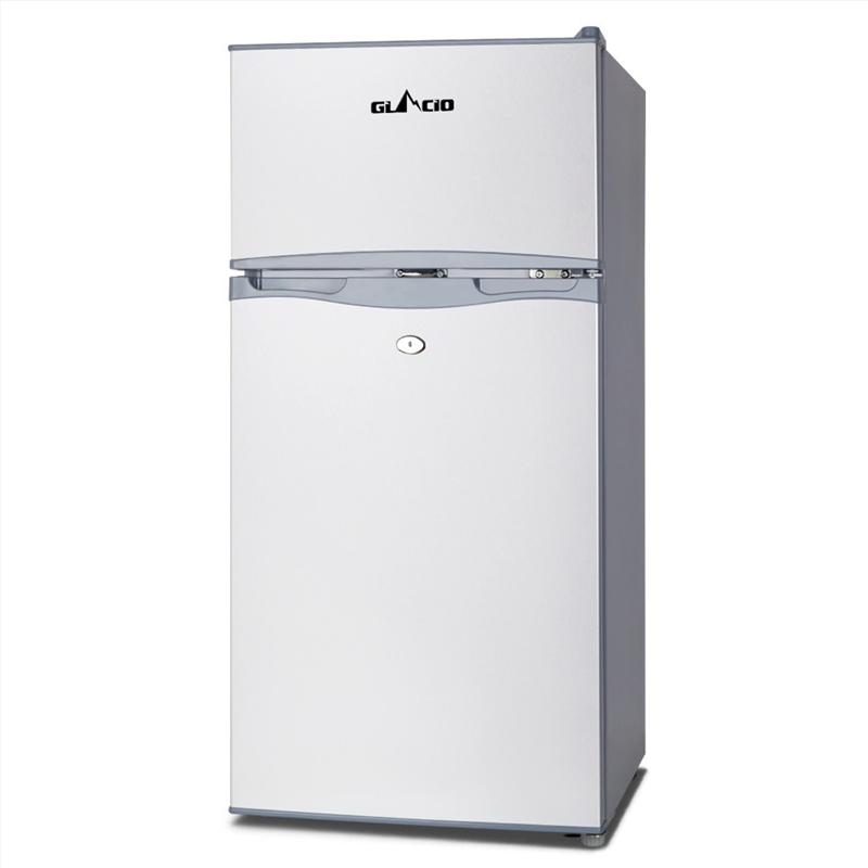 Glacio 100L Portable Fridge Bar Freezer Cooler Upright 12V/24V/240V Caravan Car Silver/Product Detail/Appliances