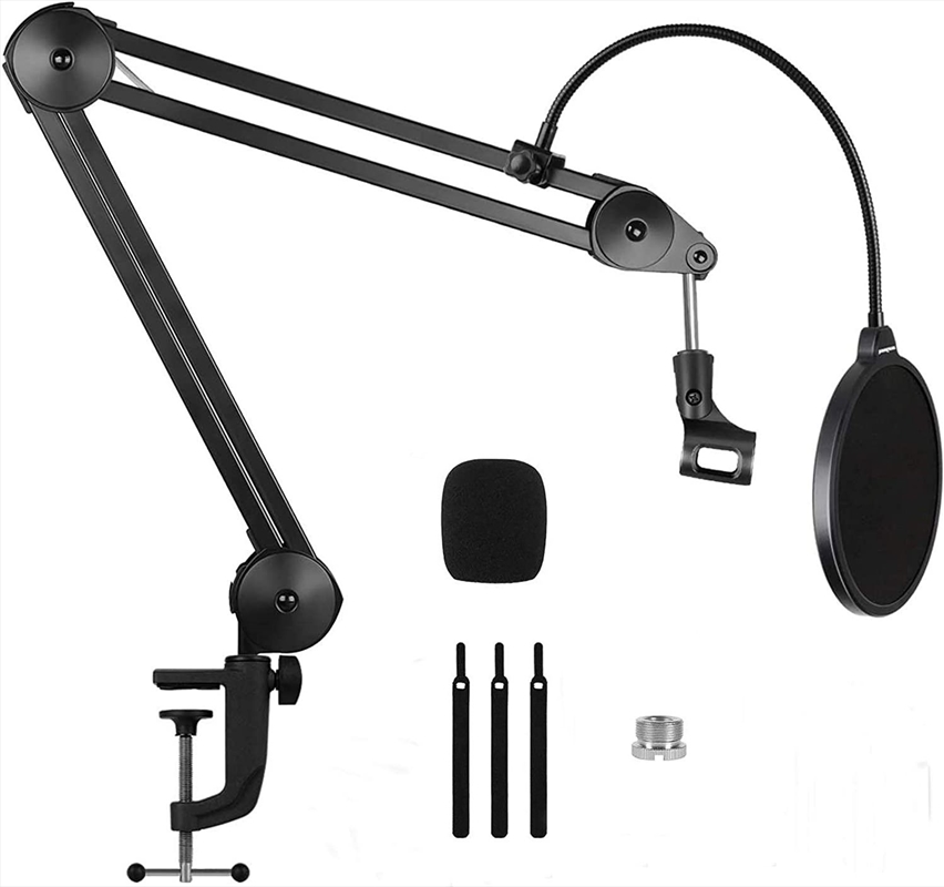 Heavy Duty Microphone Arm Microphone Stand Suspension Scissor Boom Stands with 6" Pop Filter and Cab/Product Detail/Electronics