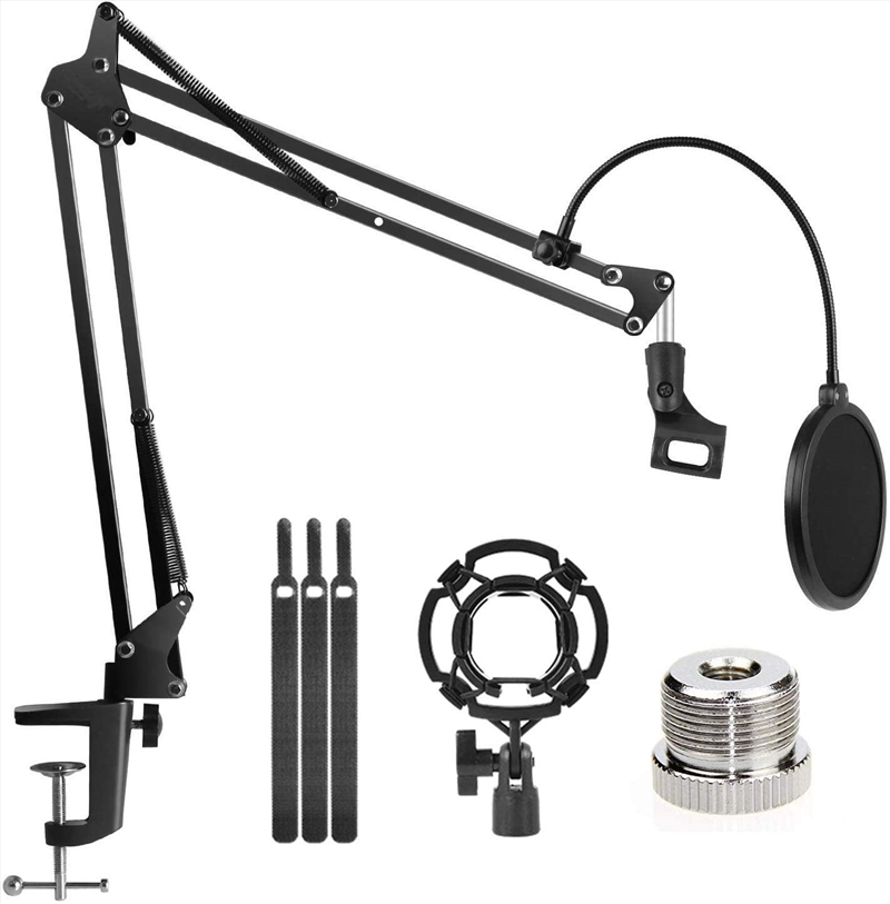 Microphone Radio Broadcasting Stand with 3/8"to 5/8" Screw Adapter and Windscreen Pop Filter/Product Detail/Electronics