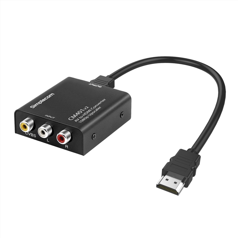 Simplecom CM401v2 Composite AV CVBS to HDMI Video Converter 1080p Upscaler Alloy Case/Product Detail/Electronics