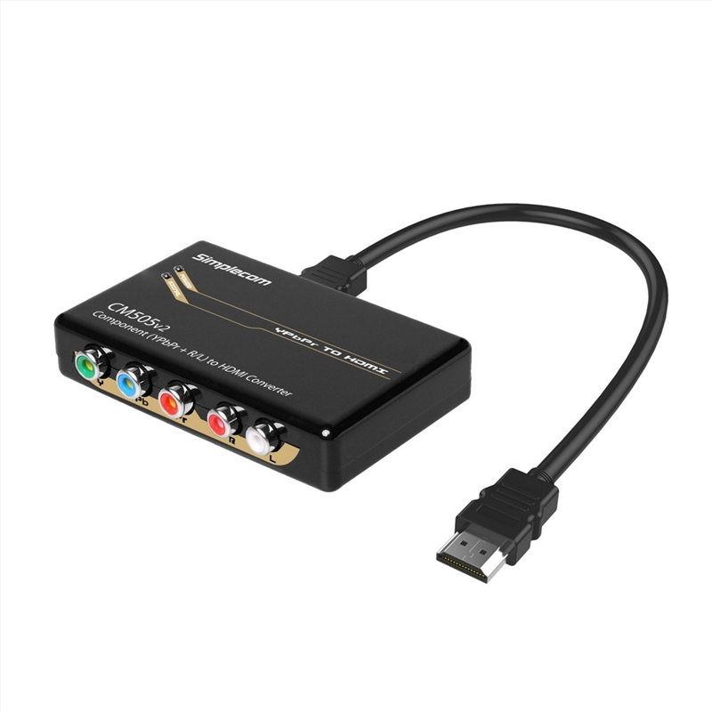 Simplecom CM505v2 Component (YPbPr + Stereo R/L) to HDMI Converter Full HD 1080p/Product Detail/Electronics