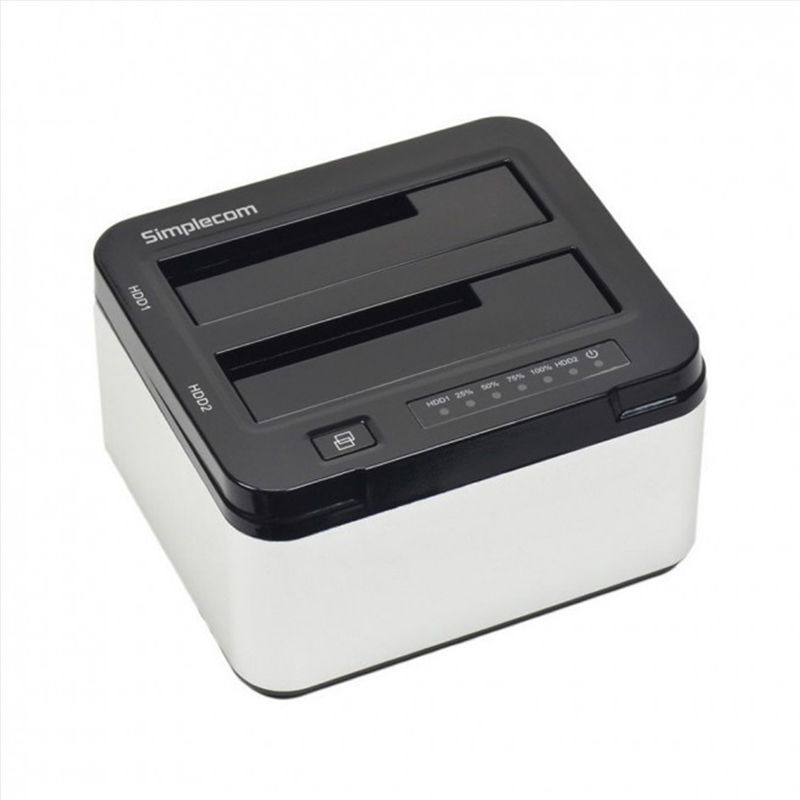 Simplecom SD322 Dual Bay USB 3.0 Aluminium Docking Station for 2.5" and 3.5" SATA HDD Silver/Product Detail/Electronics